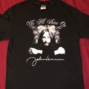 John Lennon "We All Shine On" T-Shirt, Vintage Graphic Rock Tee 17